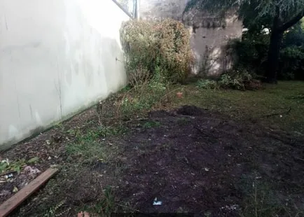 Nettoyage et réparation du terrain
